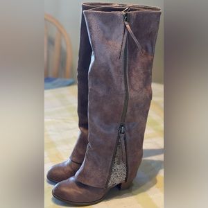 Tall Light Brown Boots